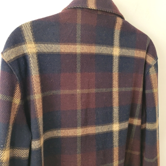 7 Diamonds Mens‎ Generation Plaid Flannel LS Button Down Shirt Medium Burgundy - Picture 7 of 10